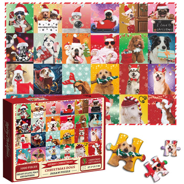 Puzzle per cani di Natale puzzle 1000 pezzi